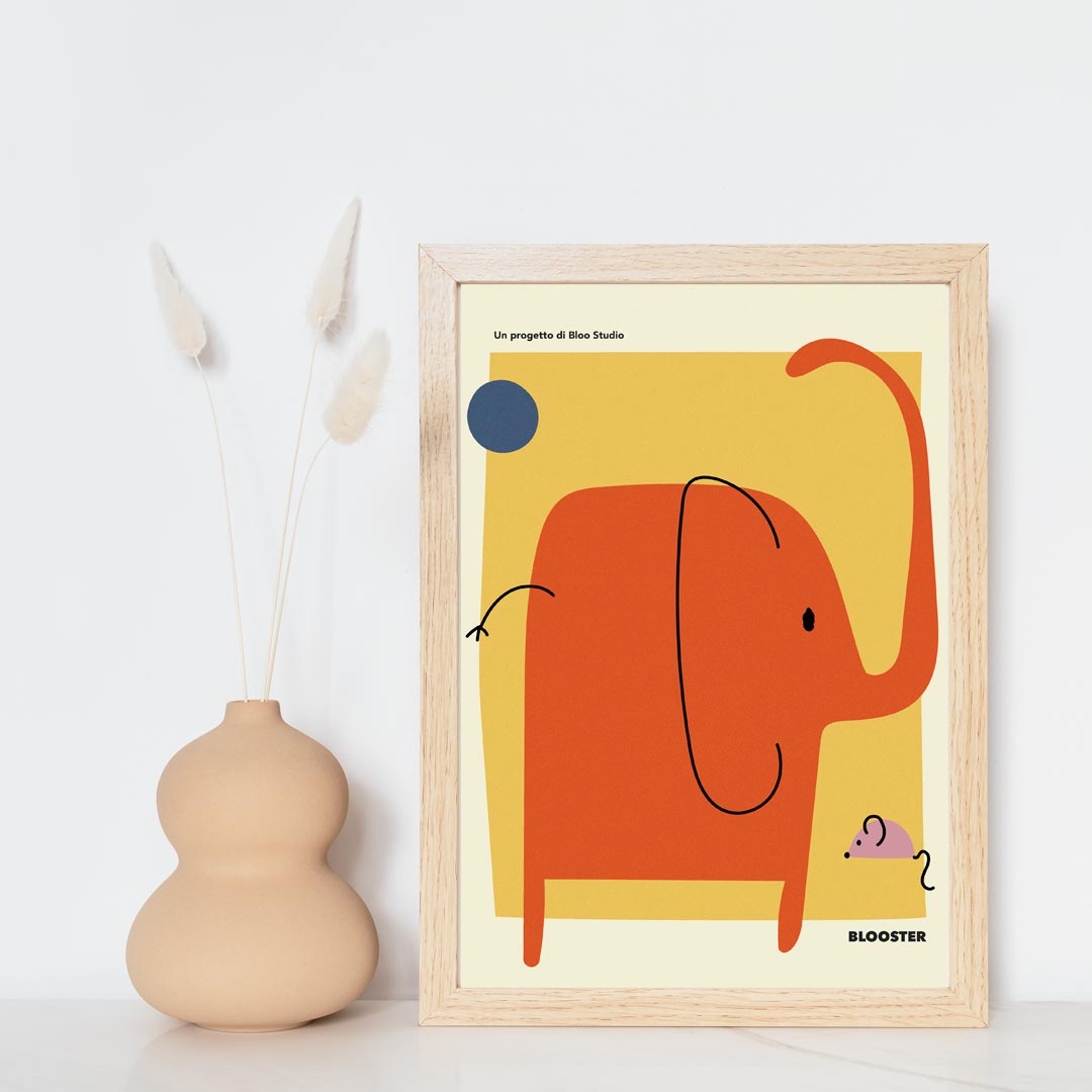 Elefante Riccio - Set da 2 (cartoline)